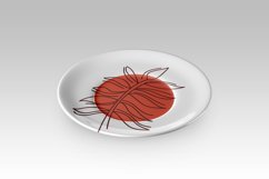 White plate, mock-up. Product Image 6