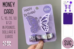 Birthday Money card | Paper cutting | Money card SVG Product Image 1