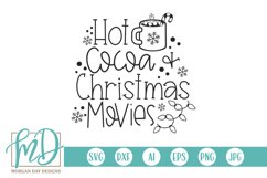 Hot Cocoa and Christmas Movies SVG DXF PNG Cut File Product Image 2