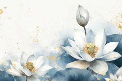 Lotus Flowers Background Wallpaper Product Image 1