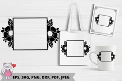 Floral Wreaths SVG, Floral Monograms SVG Product Image 2