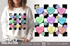 Retro Sweethearts Design | Valentine Sublimation Png Product Image 1