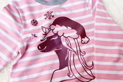 Christmas Unicorn SVG Cut File | Christmas SVG Product Image 2