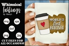 Worlds Best Barista Sublimation Clipart Product Image 1