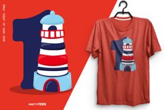 Nautical Number 1 T-Shirt Design | Sublimation T-Shirt Product Image 1
