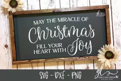 May The Miracle Of Christmas Fill Your Heart With Joy - SVG Product Image 2