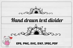 Decorative text dividers. vintage Floral ornament border Product Image 1