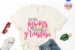 The best mom get promoted to grandma - Mother SVG EPS DXF Product Image 2