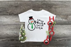 Fa La La La La Snowman SVG File - Christmas SVG File Product Image 5