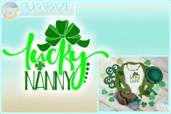Lucky Nanny St Patricks Day Quote Svg Dxf Eps Png Pdf Product Image 1