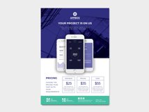 A4 Mobile App Advertisement Template Product Image 4