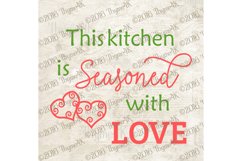 "This kitchen is Seasoned with Love" Digital Design Product Image 3