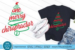Christmas Chiropractor svg - One Merry Chiropractor svg Product Image 1