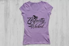Perfectly Wicked svg, Halloween svg, witch svg, spooky svg. Product Image 2