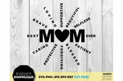 Mom Inspiration Svg - Mom Sign Svg - Mom Word Art Svg Png Product Image 2