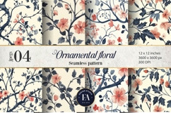 Ornamental Floral Pattern| Elegant Floral Texture Product Image 1