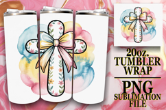 Vibrant dreams 20oz tumbler wrap, Cross and Bow Product Image 1