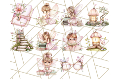 Bookish Fairy PNG Clipart, Whimsical Reading Elements Png Product Image 7
