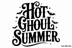 Hot Ghoul Summer Svg | Halloween Svg | Svg Cut Files Product Image 1