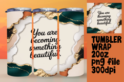 GLAMOROUS 20oz Tumbler Template , Girl Quote Product Image 1