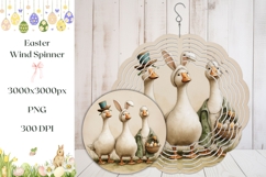Easter Goose Wind Spinner, Cute Easter Wind Spinner Product Image 1