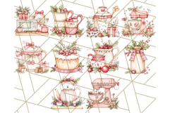 Christmas Cottagecore Kitchen Clipart PNG, Holiday Decor Product Image 7