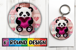 Circle of Love Keychain PNG, Valenines Animals Product Image 1