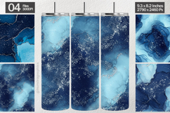 Purple Glitter Marble Tumbler Wrap| Tumbler Sublimation Product Image 1