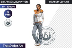 Alpine Winter Sports Fashion and Cabin Clipart PNG Product Image 1