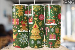 Christmas Tree Tumbler Wrap -High Quality 300 Dpi Product Image 1