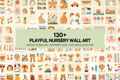 Playful Nursery Prints Wall Art Cute Printable Posters Product Image 1
