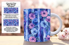 Spring Floral Stripe Mug Wrap - Colorful Marvel Product Image 1