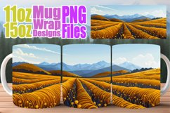 Sublimation Mug Wrap - Springtime Scenic Art Product Image 1