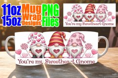 Joyful whispers 11oz 15oz sublimation wrap, Love Gnome Product Image 1