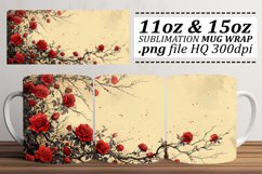 Spring Floral Bliss Mug Wrap - 11oz 15oz Pattern Product Image 1