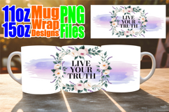 Joyful sips 11oz 15oz sublimation wrap, Quote Product Image 1