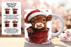 Lovely 11oz Mug Wrap Png Template , Christmas Product Image 1