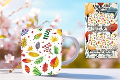 Autumn Leaves Mug Wrap Pattern Design 11oz/15oz Product Image 1