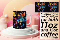 Whimsical Butterfly Fantasy Sublimation Mug Wrap - Product Image 1