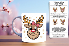 Joyful 11oz Mug Wrap Png Design , Cute Christmas Product Image 1