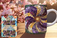 Sparkly Floral Mug Wrap Sublimation 11oz 15oz Product Image 1