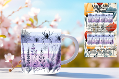 Sassy 15oz Mug Wrap Png Template , Halloween Product Image 1