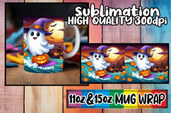 Blissful heart 11oz 15oz sublimation wrap, Ghost Product Image 1