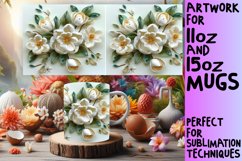 Delicate Dreamy Enchanting Springtime 3D Mug Wrap Design Product Image 1