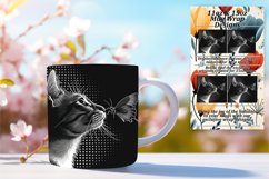 Bold Cat Design Mug: Sublimated Whimsy Product Image 1
