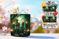Funky 11oz Mug Wrap Png Artwork , Horror Halloween Product Image 1