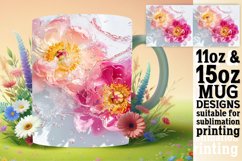 Aqua Dreams: Sublimation Art Mug Wrap 11oz 15oz Product Image 1