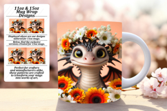 Eye-Catching 15oz Mug Wrap Png , Dragon Product Image 1
