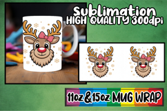 Radiant whispers 11oz 15oz sublimation wrap, Cute Christmas Product Image 1
