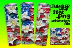 American Dream 3D Tumbler Wrap - 20oz Sublimation Product Image 1